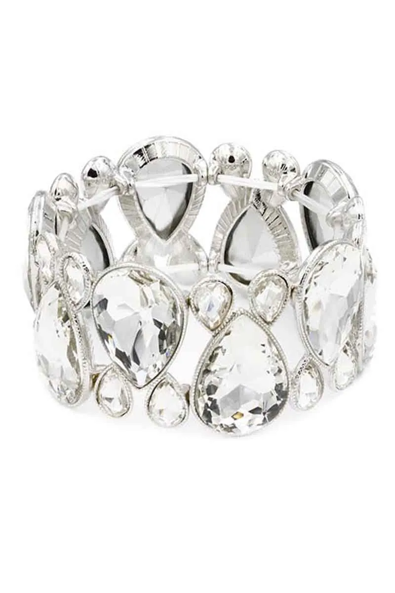 Gem Crystal Stone Stretch Bracelet