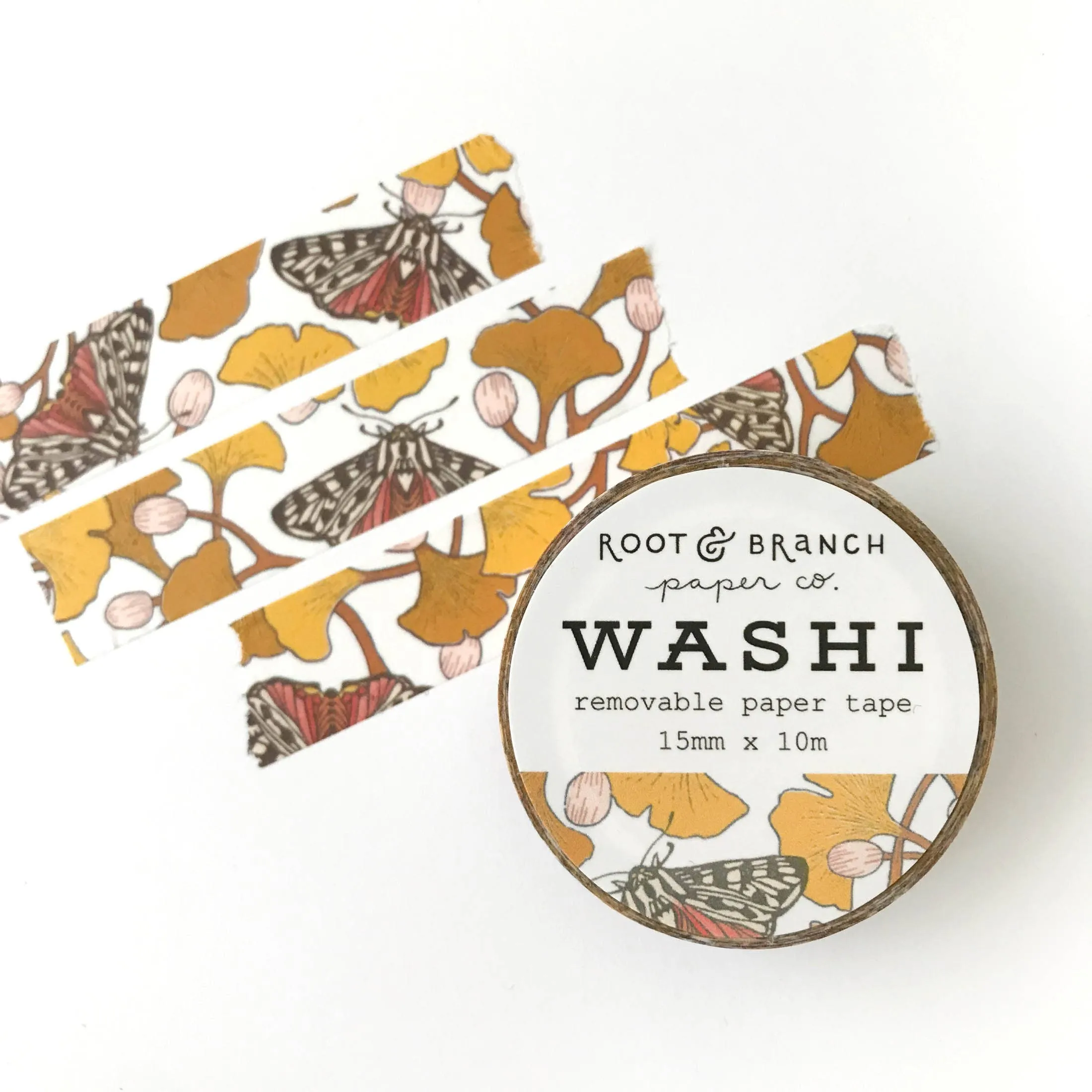 Ginkgo   Tiger Moth Washi Tape