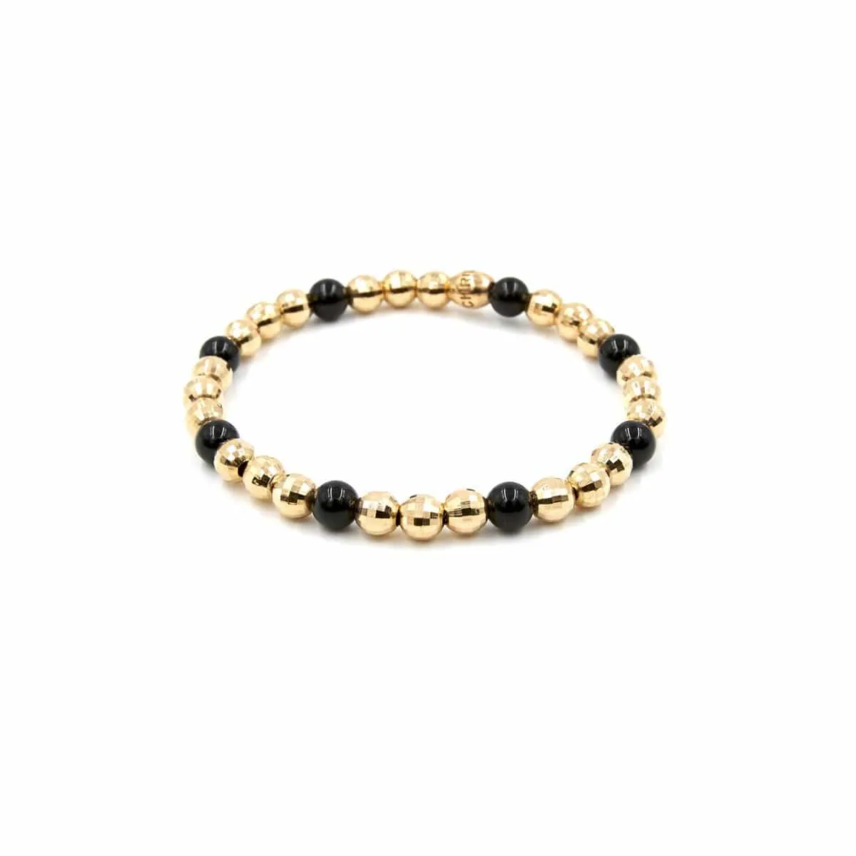 GOLD AND BEAD BRACELET