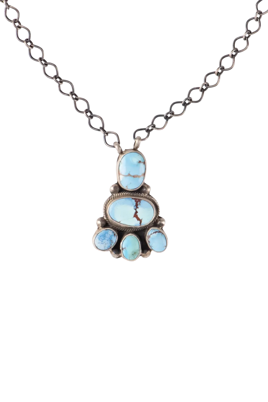 Golden Hills Turquoise Pendant Necklace