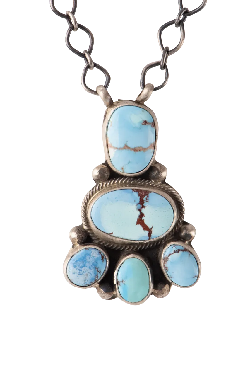 Golden Hills Turquoise Pendant Necklace