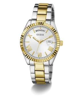 GUESS Ladies 2-Tone Day/Date Watch