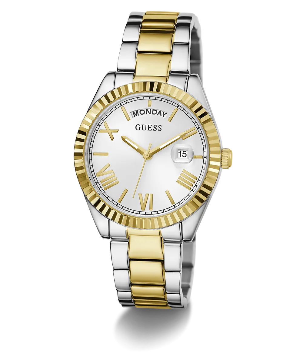 GUESS Ladies 2-Tone Day/Date Watch