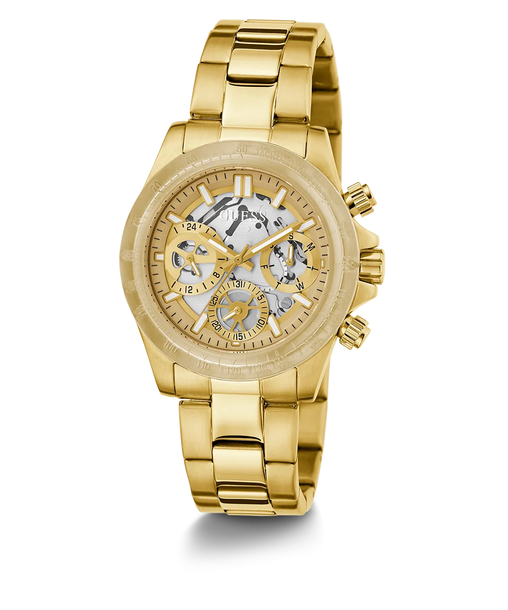 GUESS Ladies Gold Tone 2-Tone Analog Watch