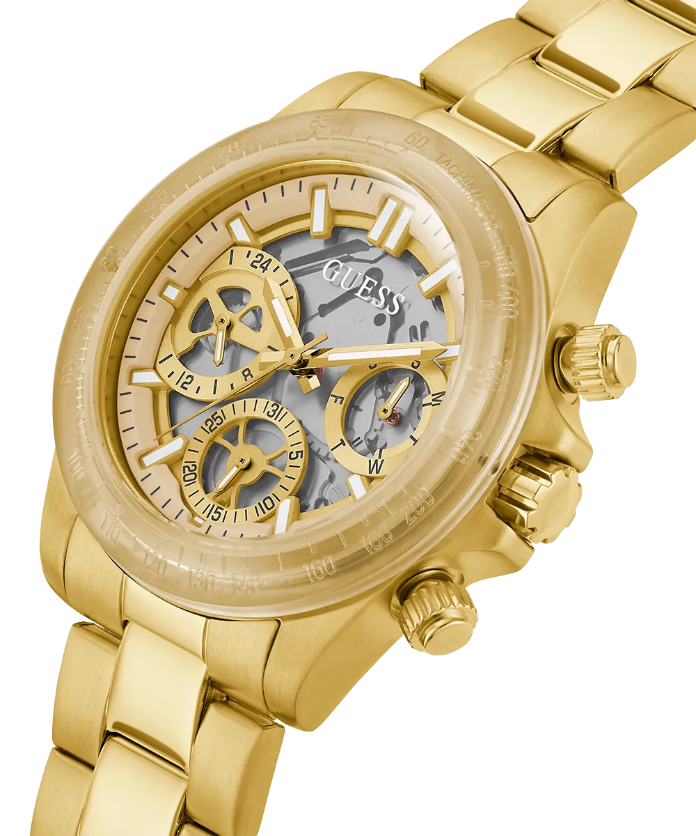 GUESS Ladies Gold Tone 2-Tone Analog Watch