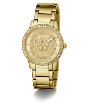 GUESS Ladies Gold Tone Analog Watch