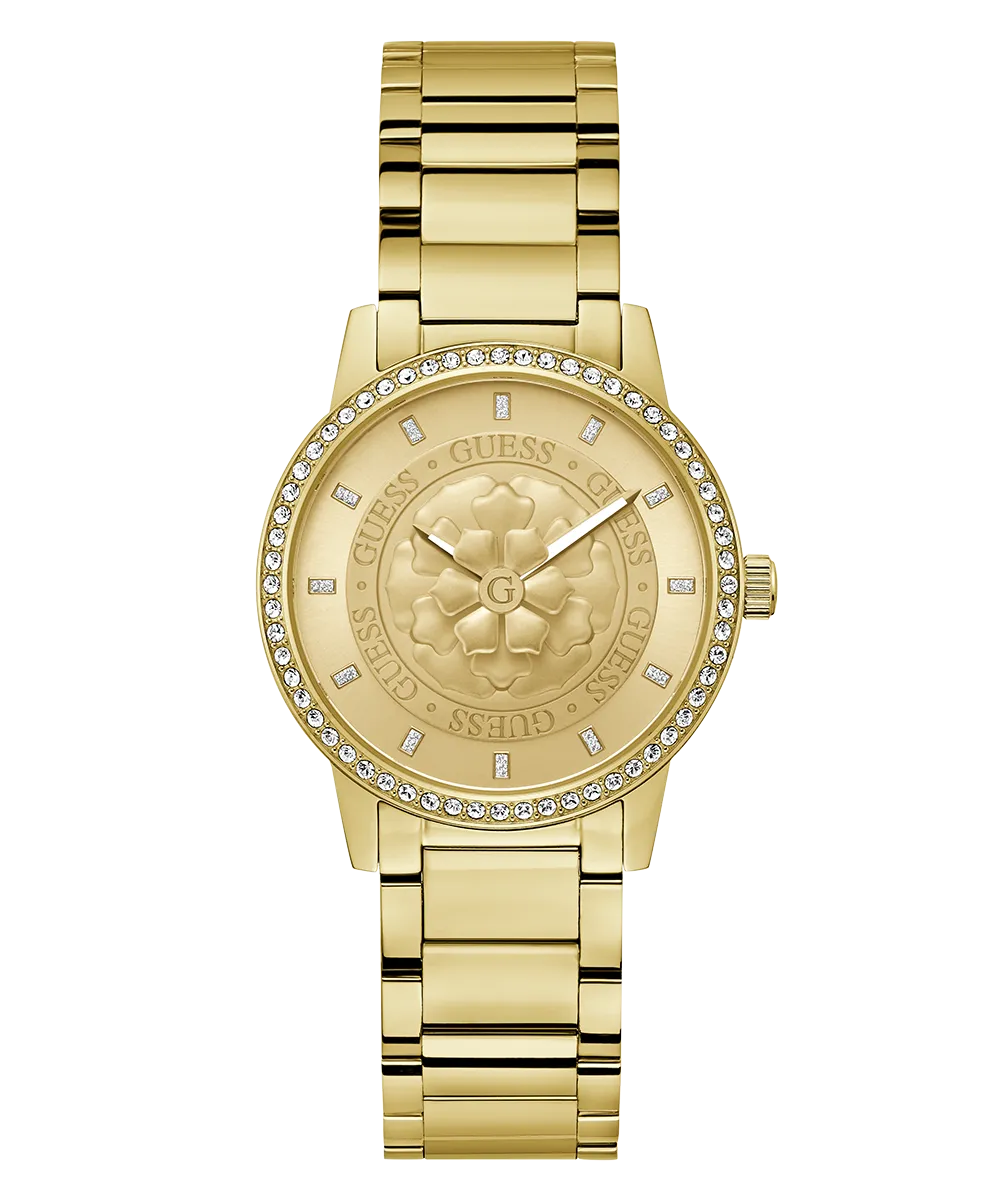 GUESS Ladies Gold Tone Analog Watch