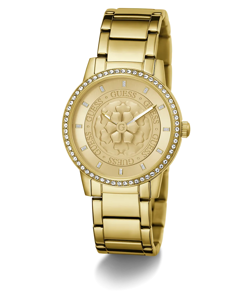 GUESS Ladies Gold Tone Analog Watch