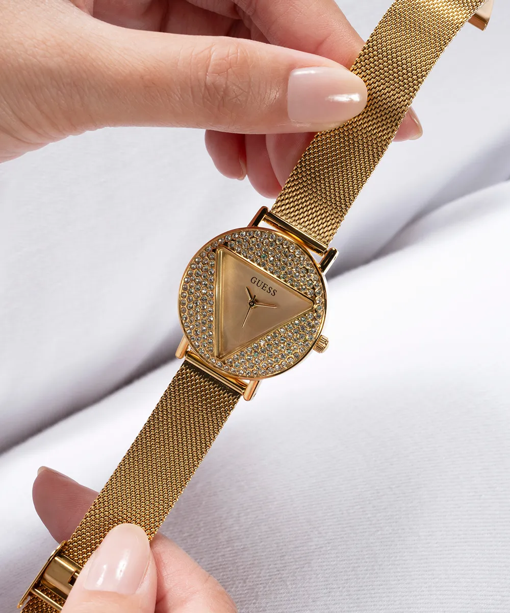 GUESS Ladies Gold Tone Analog Watch