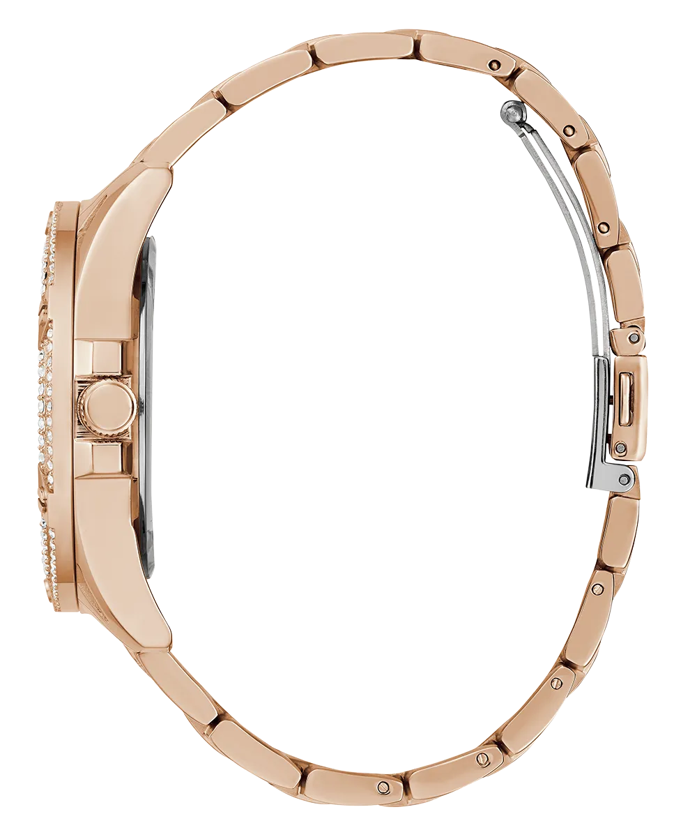 GUESS Ladies Rose Gold Tone Multi-function Watch