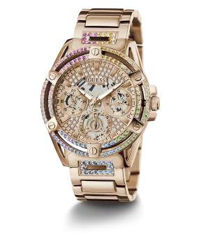 GUESS Ladies Rose Gold Tone Multi-function Watch