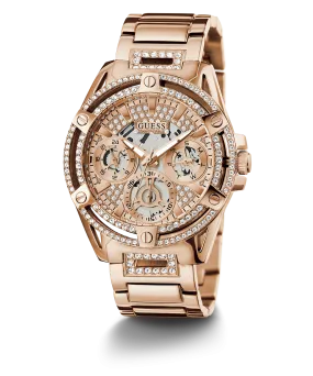 GUESS Ladies Rose Gold Tone Multi-function Watch