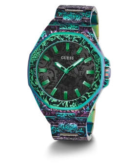 GUESS Mens Iridescent Analog Watch