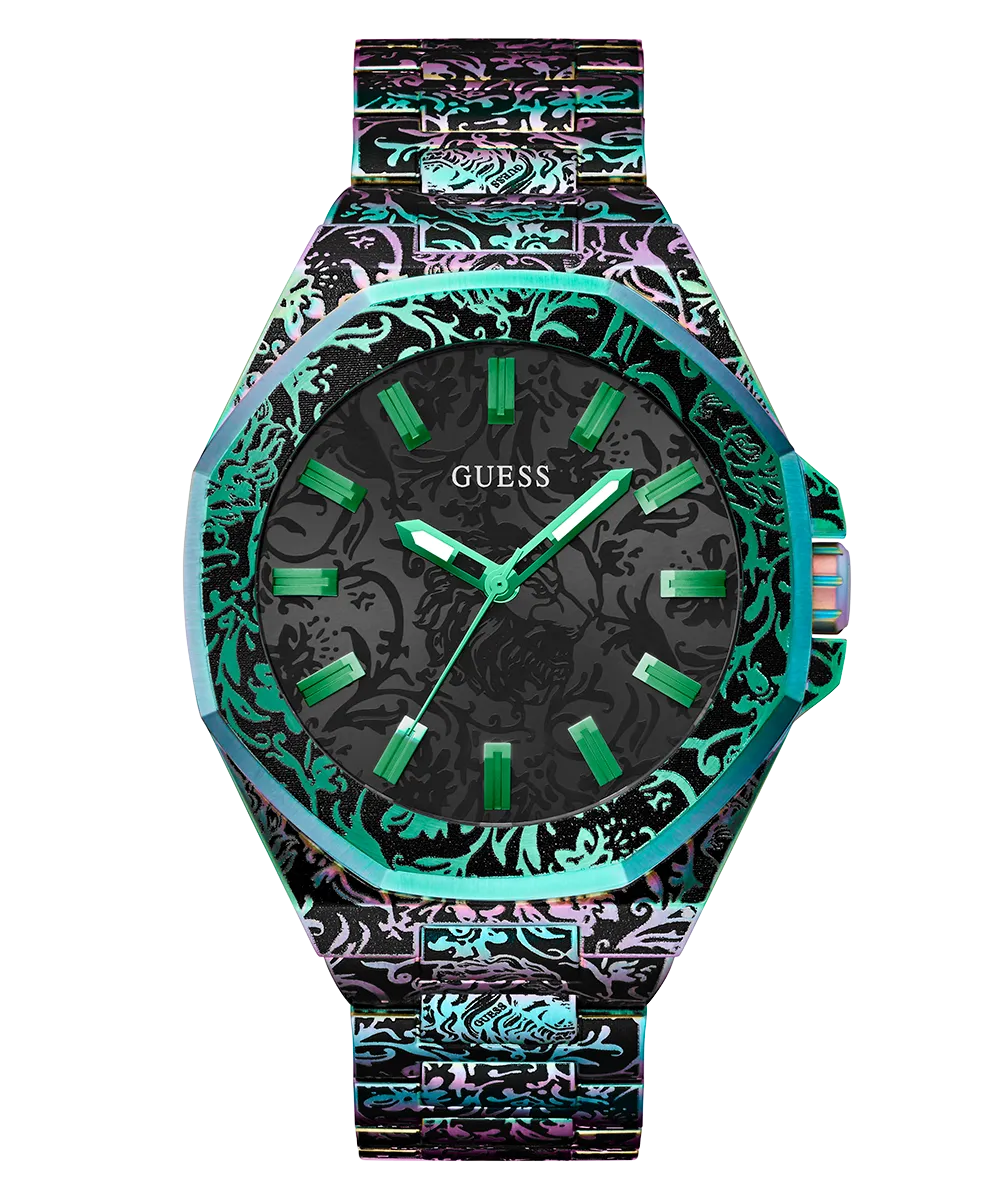 GUESS Mens Iridescent Analog Watch