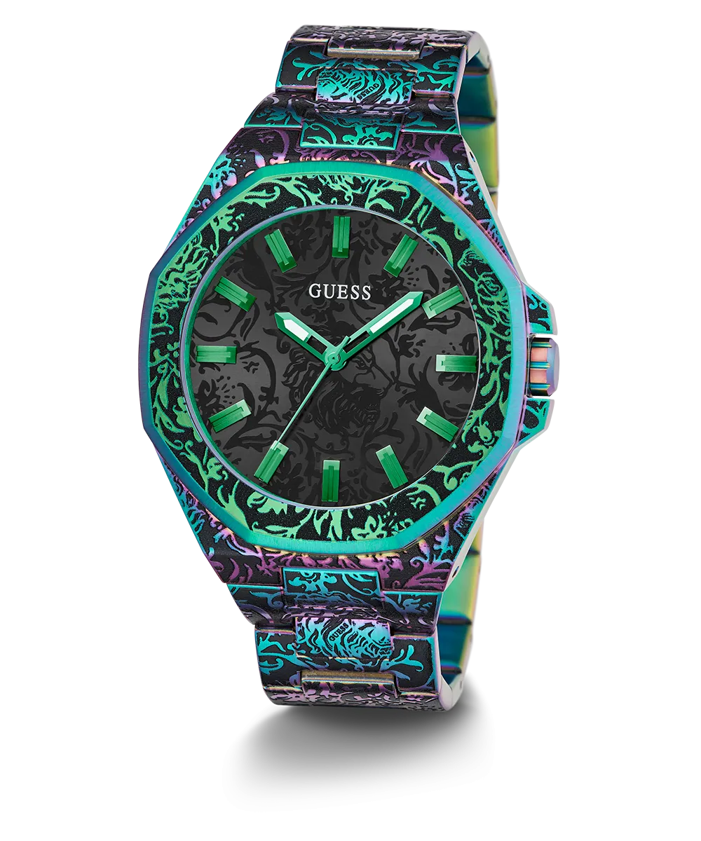 GUESS Mens Iridescent Analog Watch