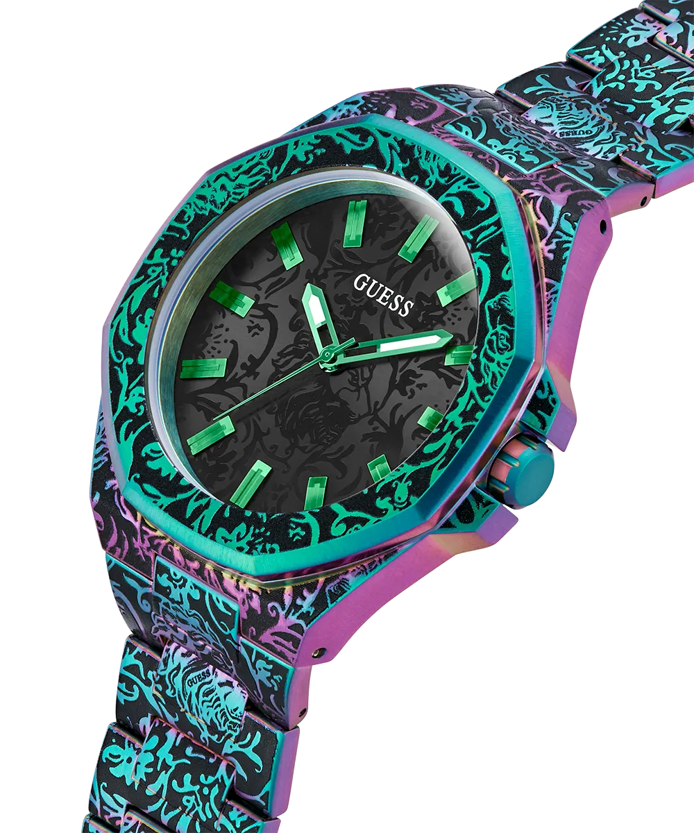 GUESS Mens Iridescent Analog Watch