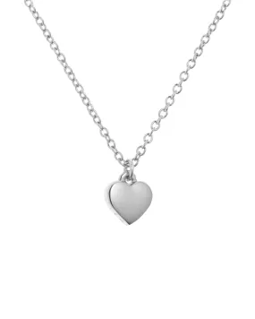 Hara Tiny Heart Pendant Necklace Silver