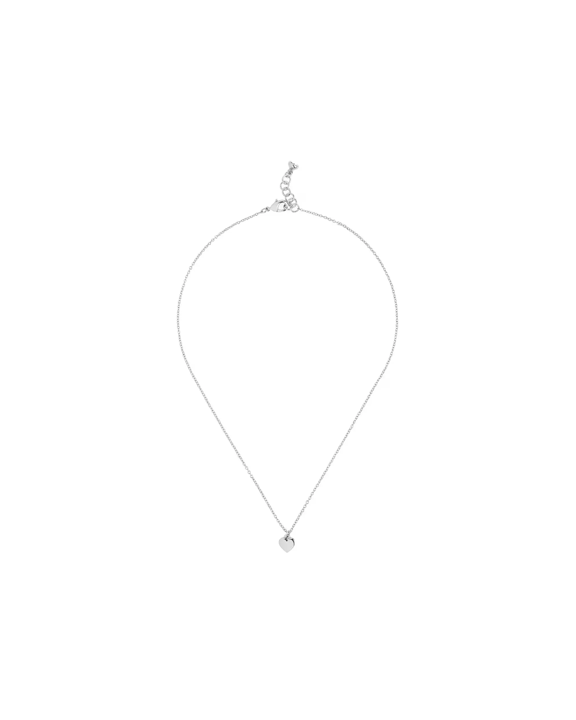 Hara Tiny Heart Pendant Necklace Silver