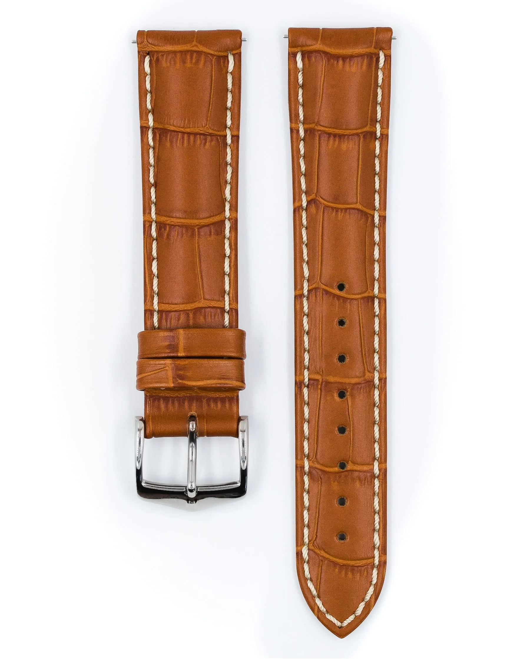 HIRSCH MODENA Alligator Embossed Calfskin Watch Band  1030 28