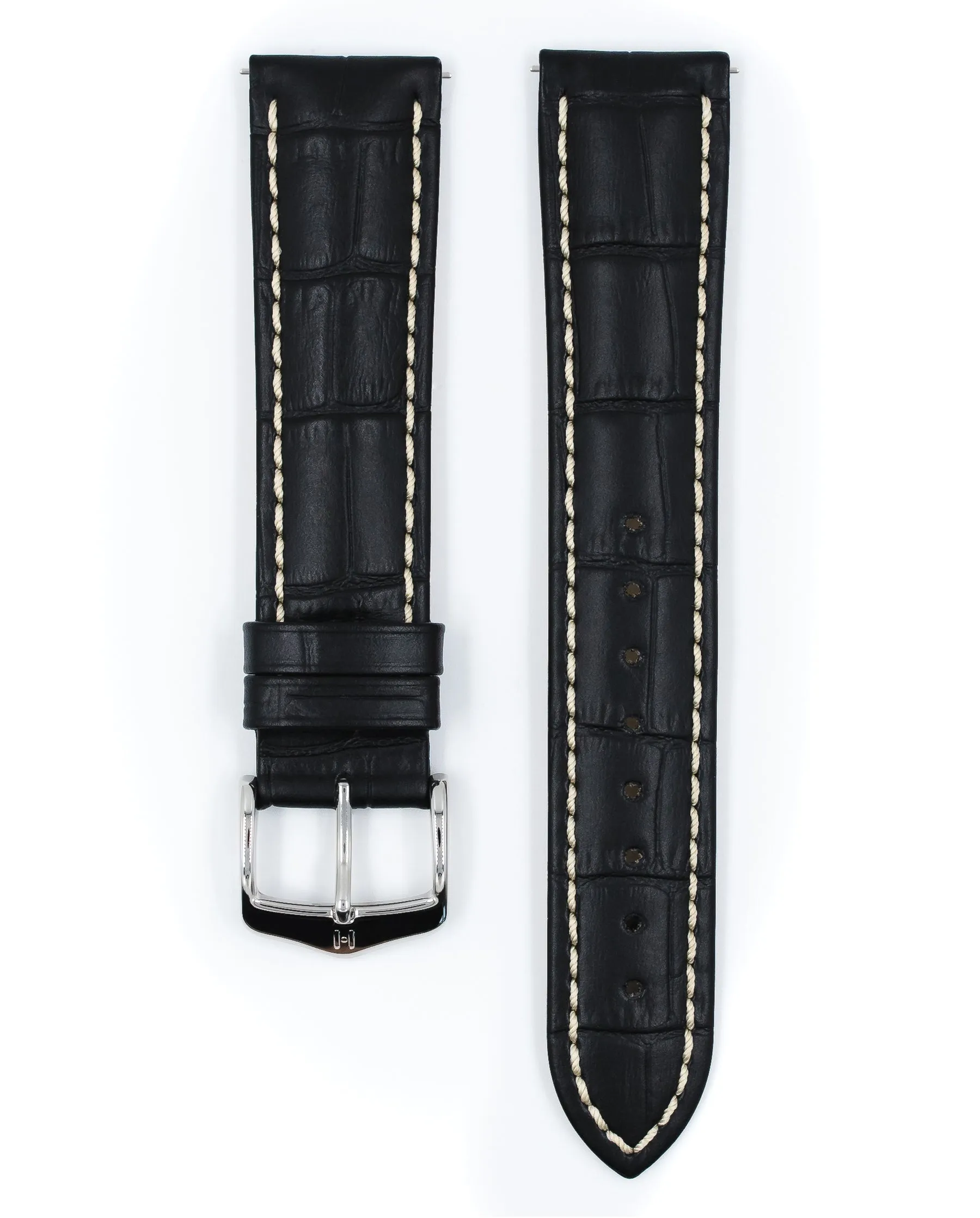 HIRSCH MODENA Alligator Embossed Calfskin Watch Band  1030 28