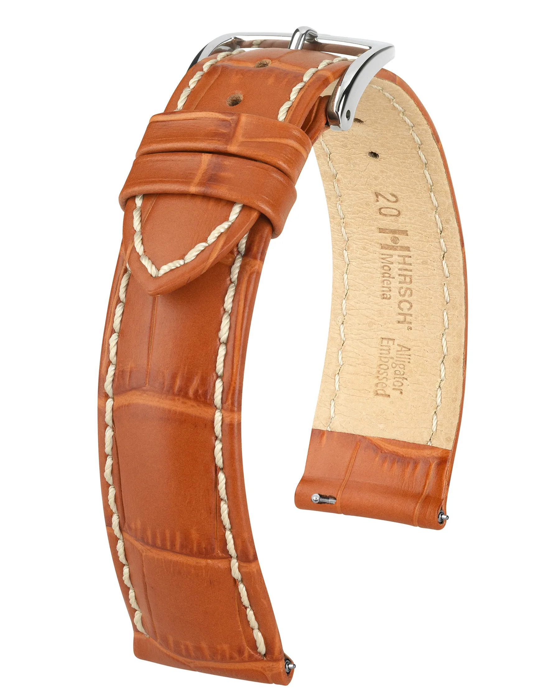 HIRSCH MODENA Alligator Embossed Calfskin Watch Band  1030 28