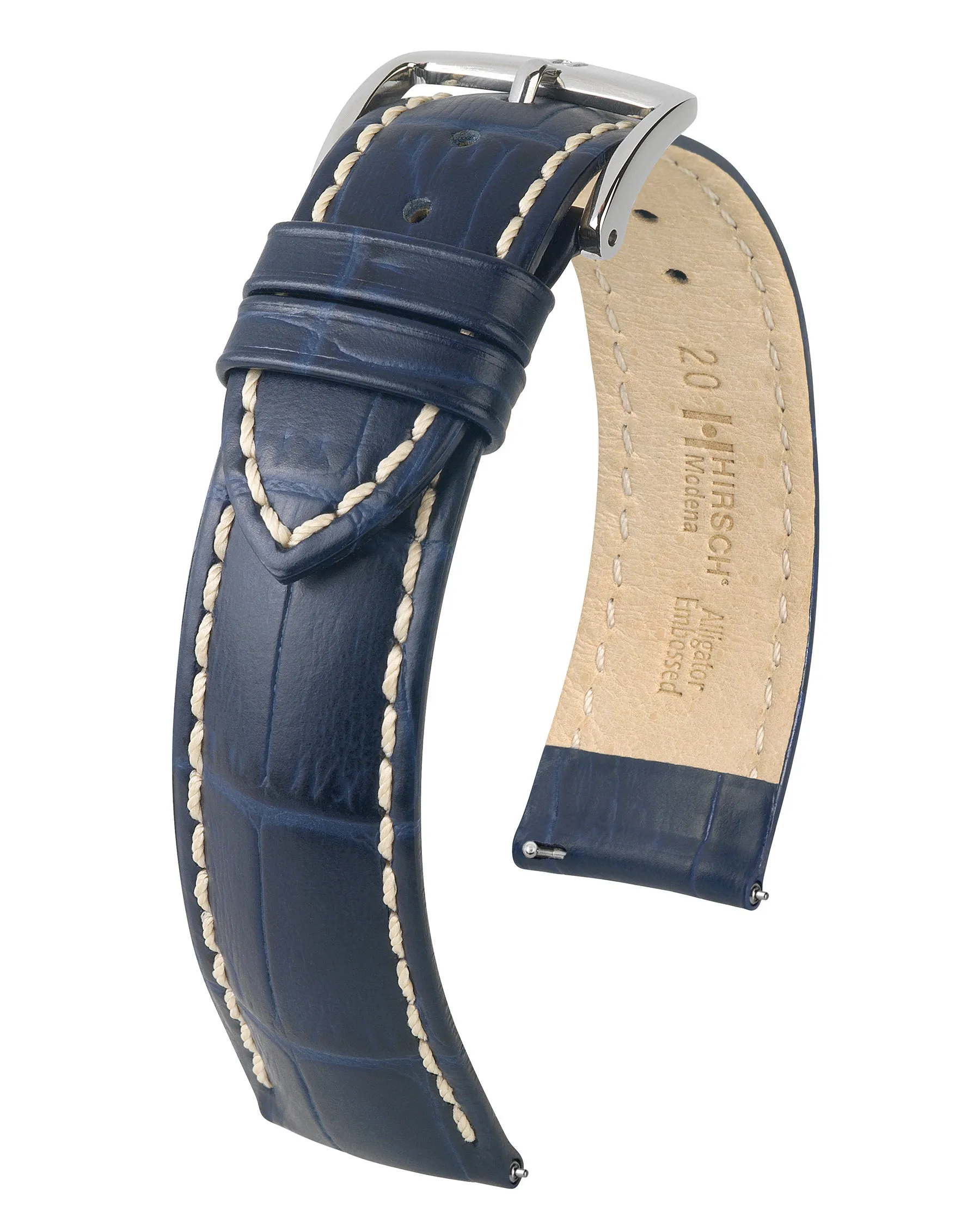 HIRSCH MODENA Alligator Embossed Calfskin Watch Band  1030 28