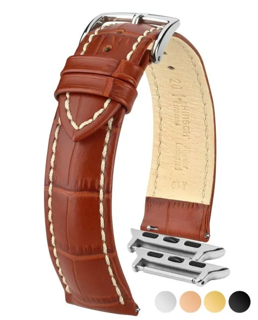 HIRSCH MODENA Alligator Embossed Calfskin Watch Band  1030 28