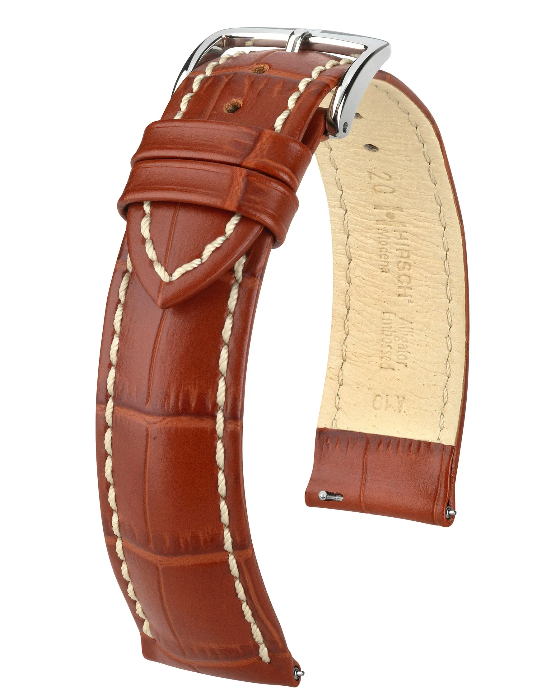 HIRSCH MODENA Alligator Embossed Calfskin Watch Band  1030 28