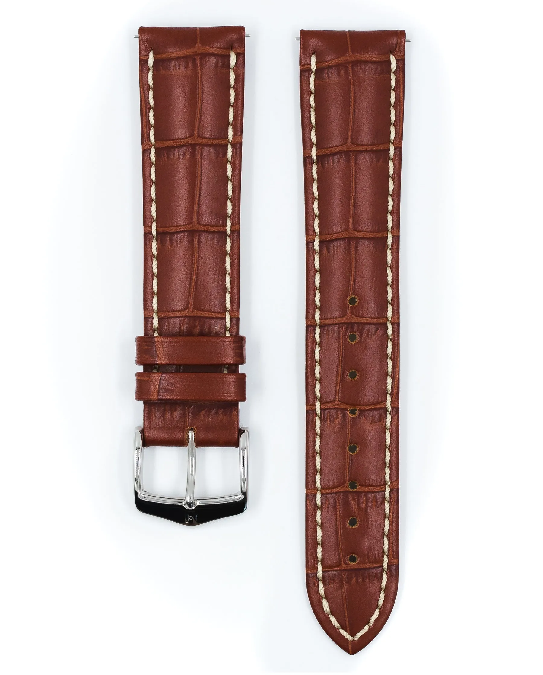 HIRSCH MODENA Alligator Embossed Calfskin Watch Band  1030 28