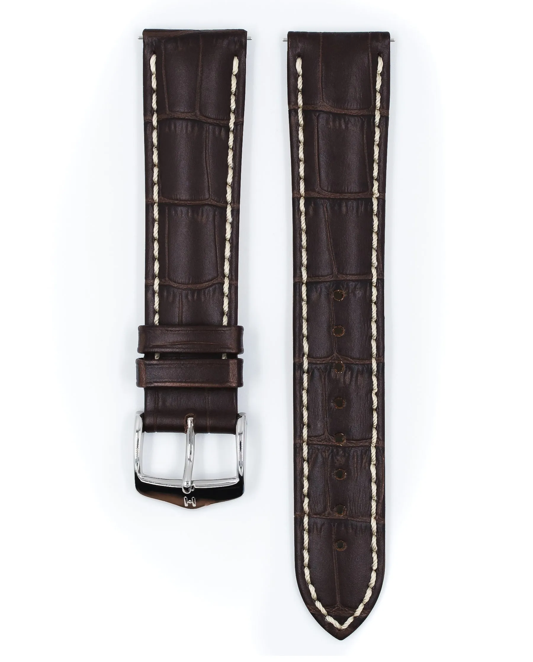 HIRSCH MODENA Alligator Embossed Calfskin Watch Band  1030 28