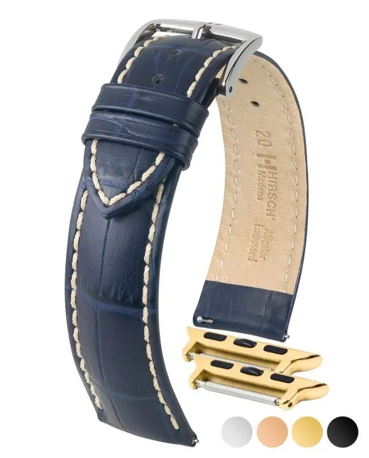 HIRSCH MODENA Alligator Embossed Calfskin Watch Band  1030 28