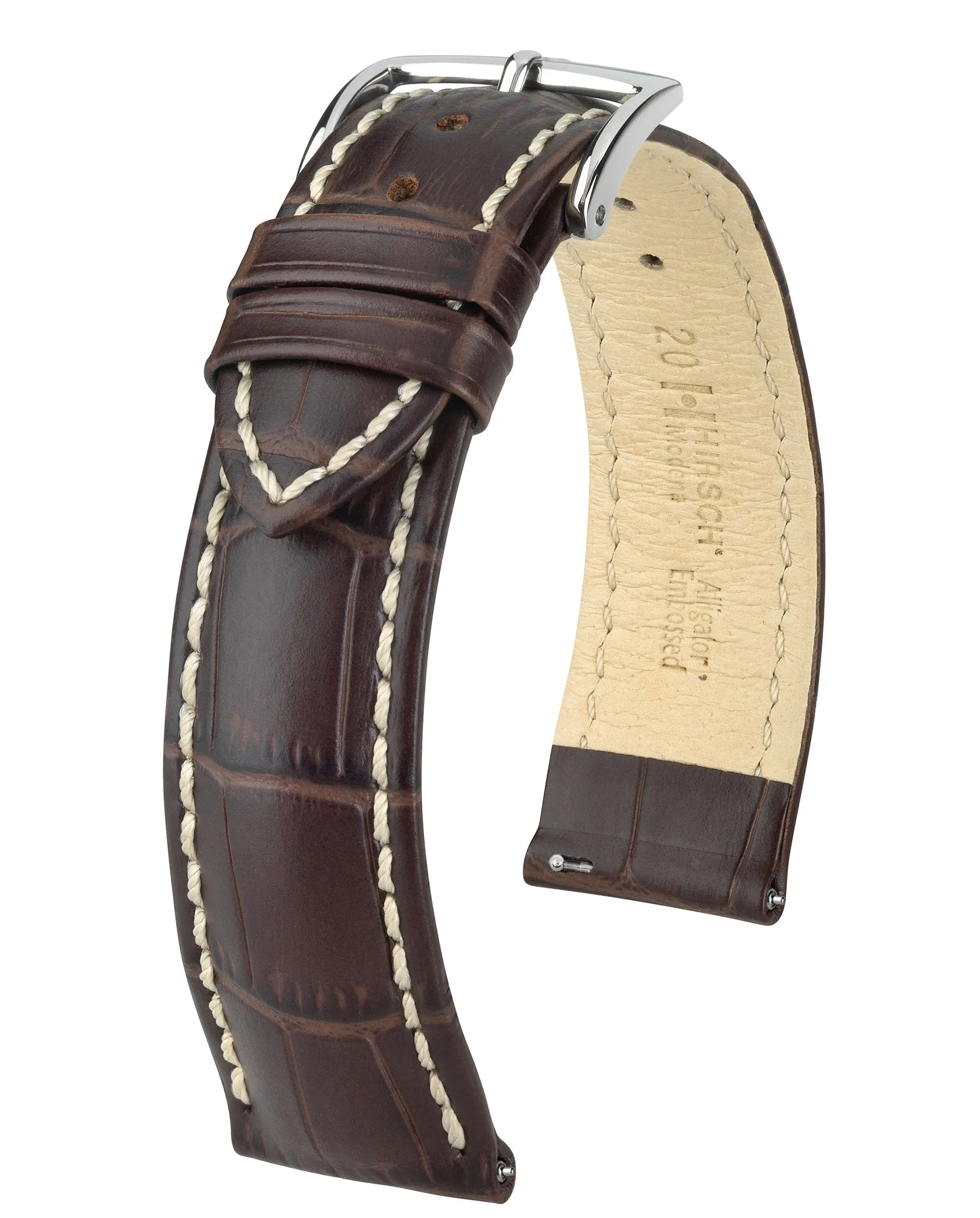 HIRSCH MODENA Alligator Embossed Calfskin Watch Band  1030 28