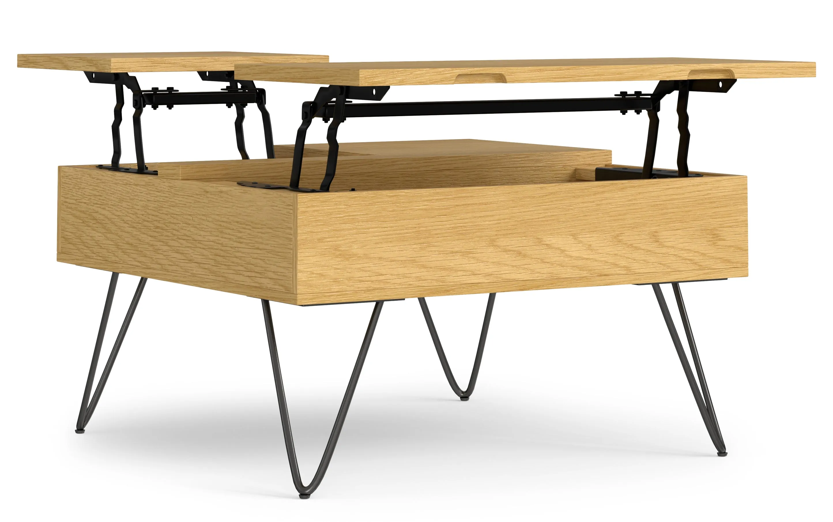 Hunter Lift Top Square Coffee Table in Oak