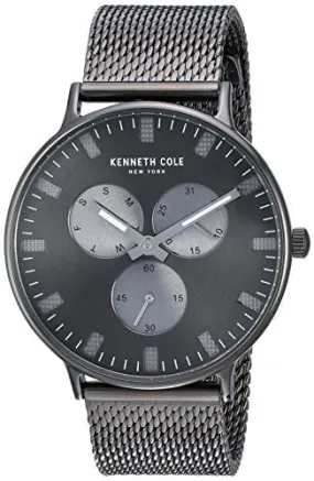 Kenneth Cole New York Men's Sport' Quartz Stainless Steel Dress Watch, Color:Grey (Model: KC14946015)