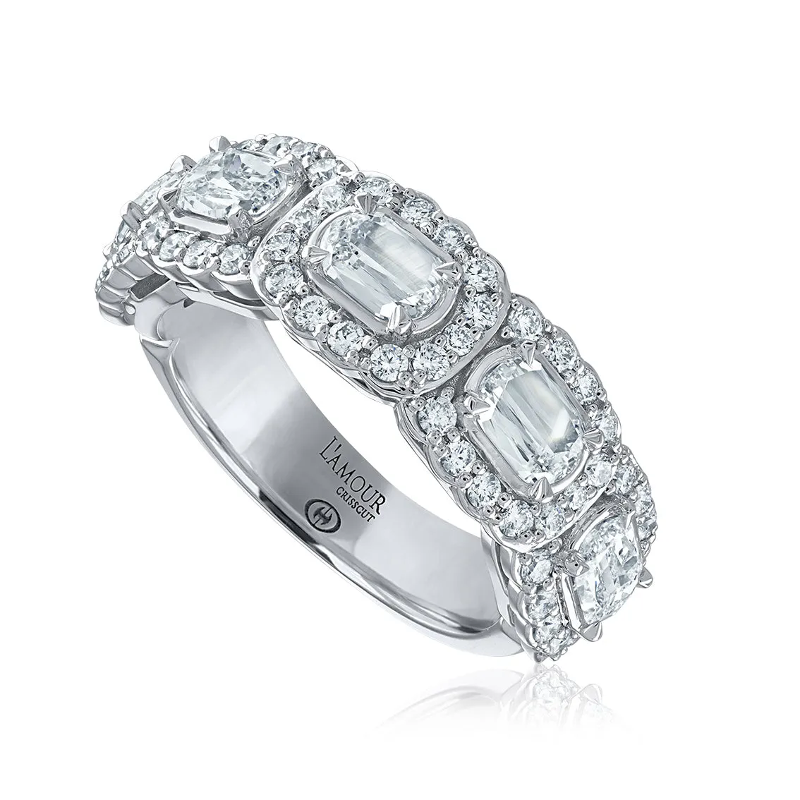 L’Amour Crisscut® East/West Diamond Band