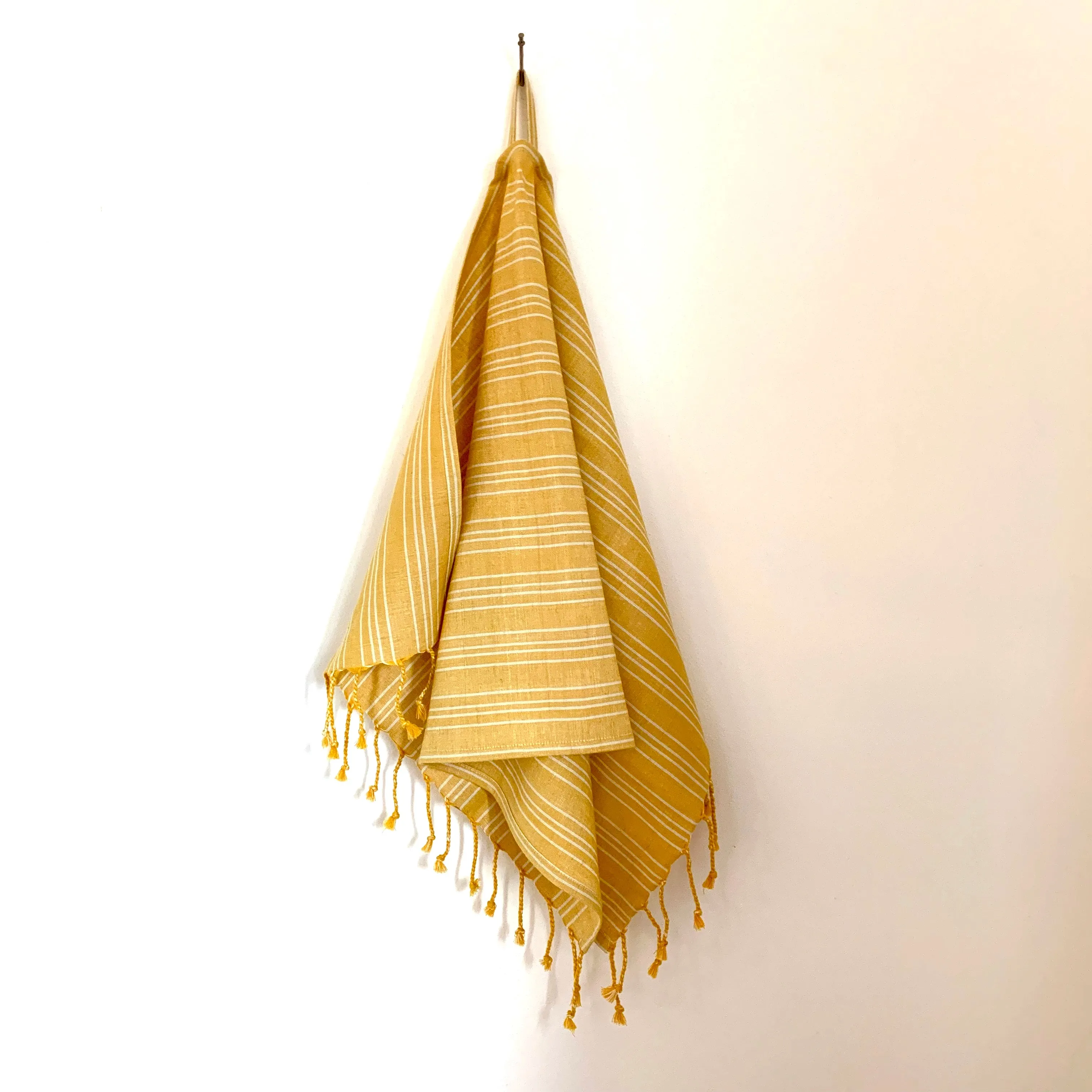 Linen / Cotton Small Ticking Hand Towel