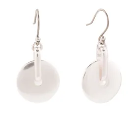 Lucky Brand Silver-Tone Disk Drop Earrings