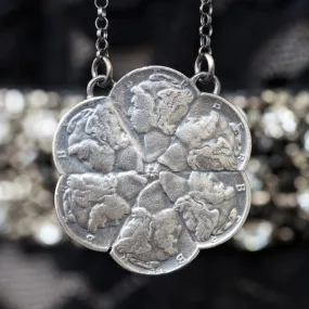 Mercury Dimes Pinwheel Necklace