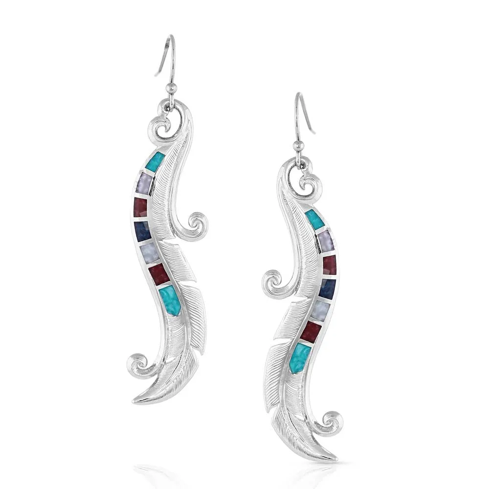 Montana Silversmiths® Women's Dreamweaver Feather Earrings