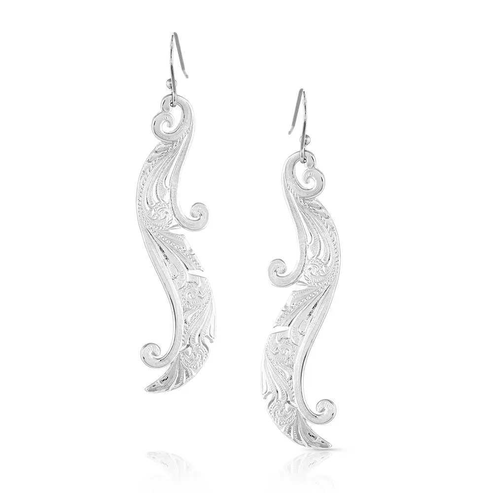 Montana Silversmiths® Women's Dreamweaver Feather Earrings