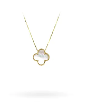 Mother of Pearl Quatrefoil Necklace