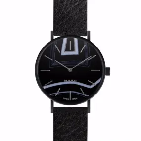 MYKU Black Onyx Space Black 38mm Watch