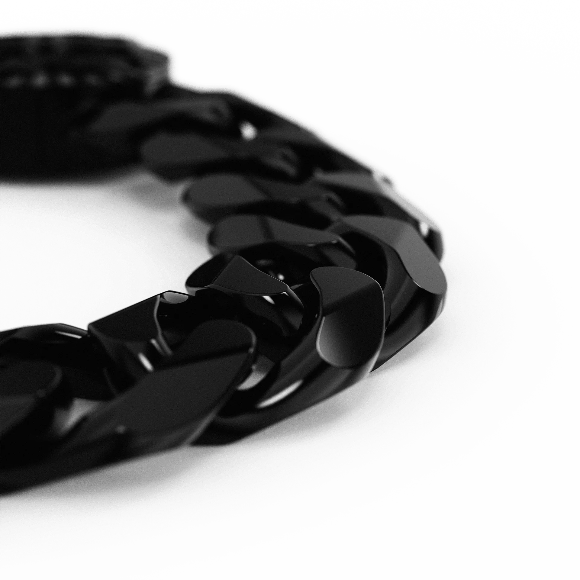 Necklace - Cuban 13 MM - Black