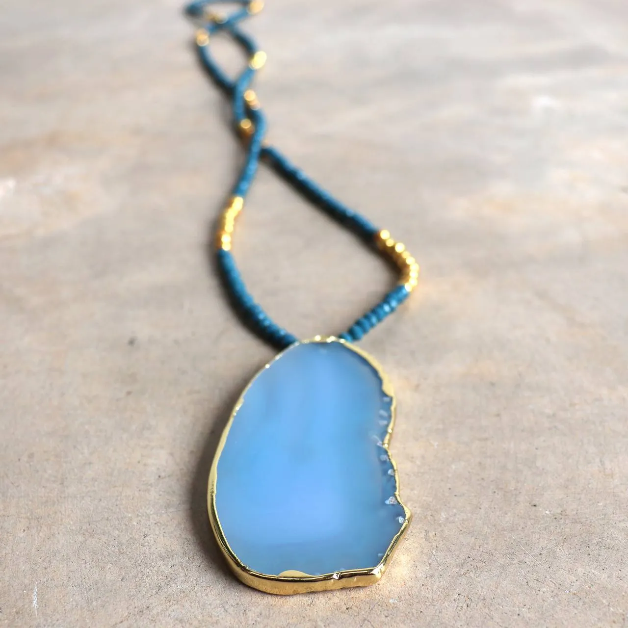 Omega Gem Pendant Necklace