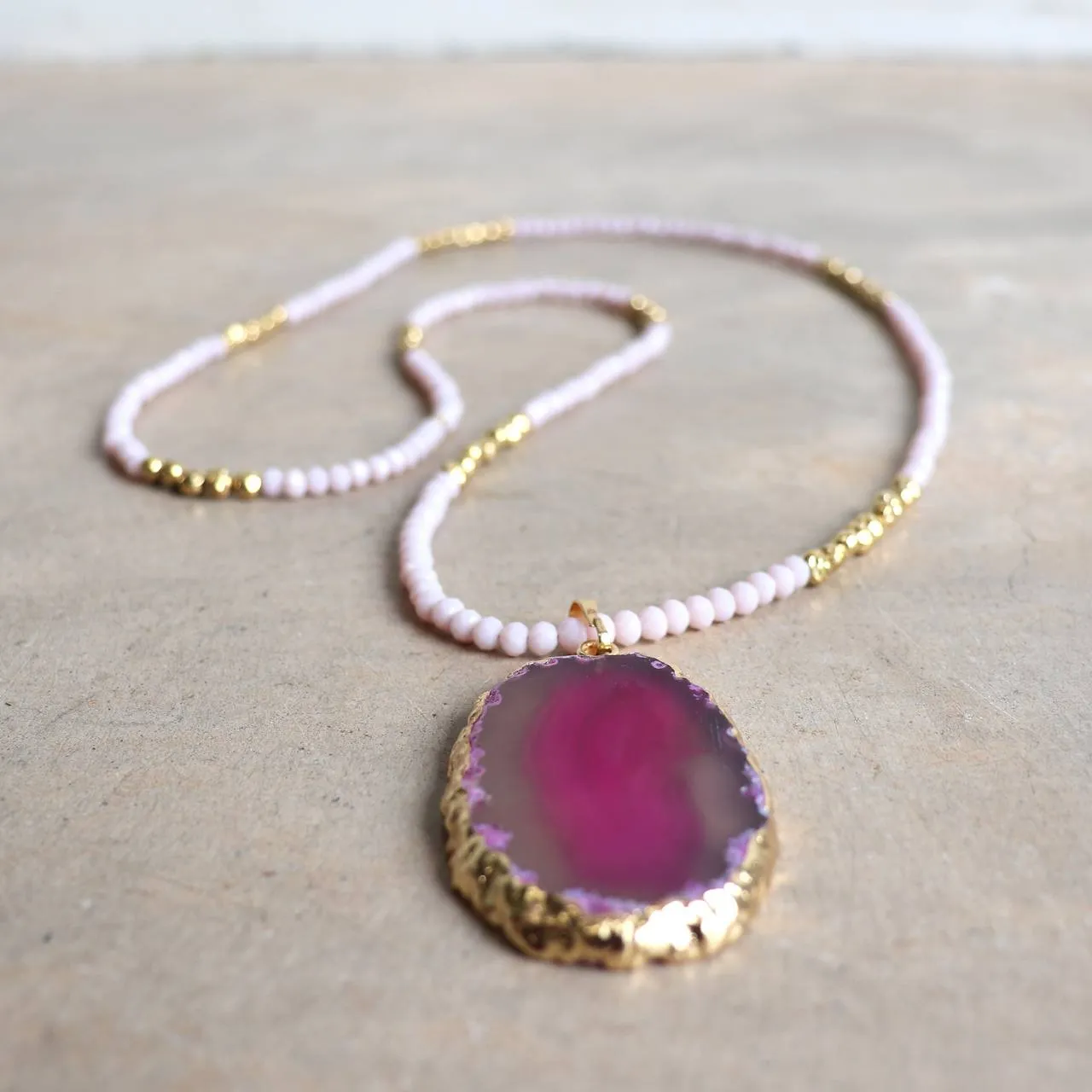 Omega Gem Pendant Necklace