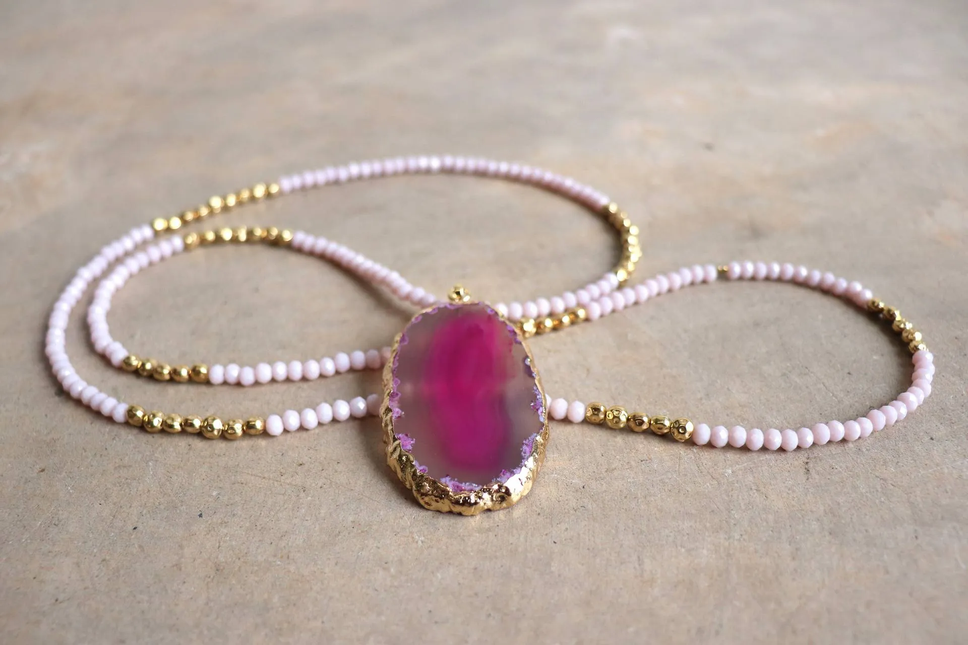 Omega Gem Pendant Necklace