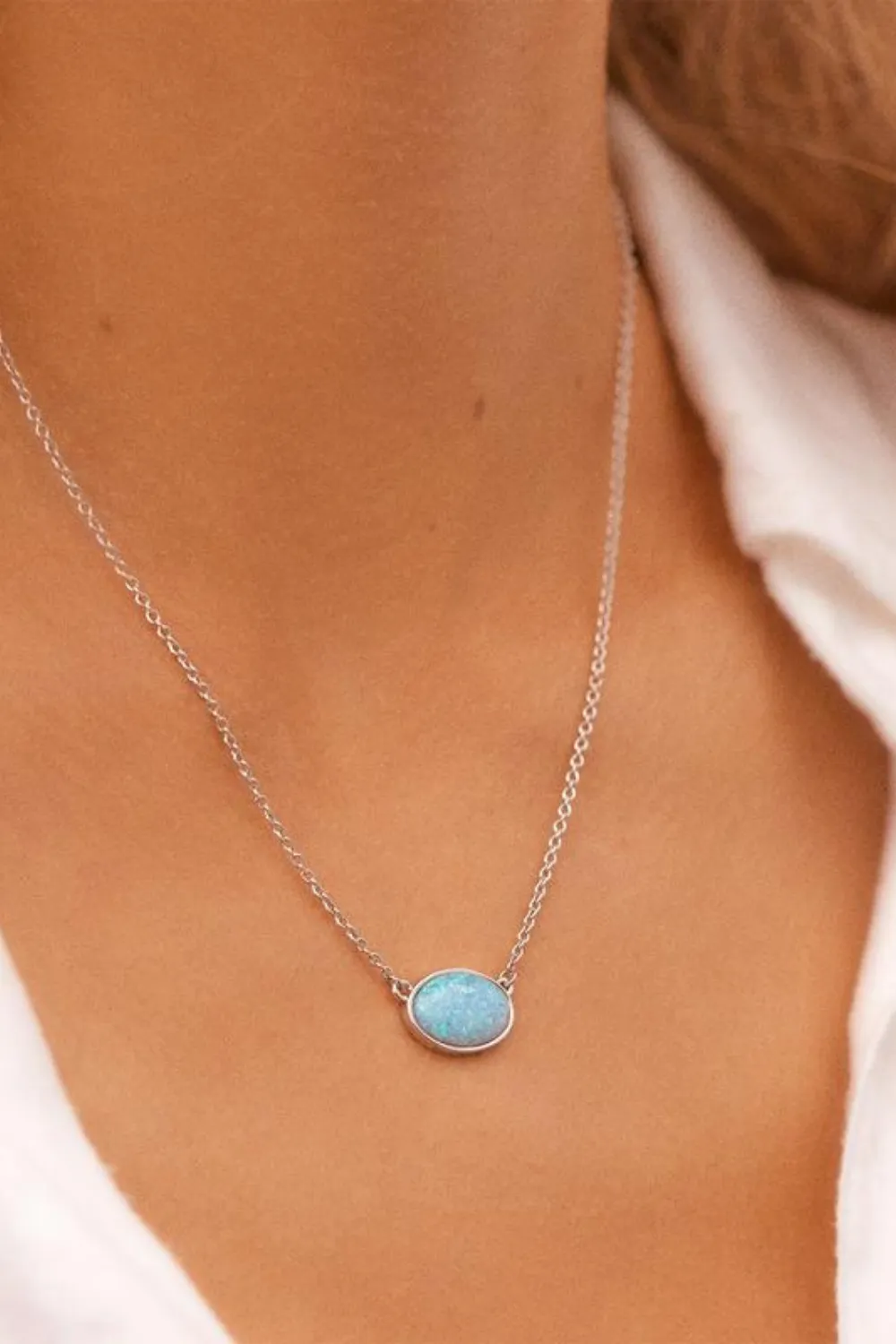 PURA VIDA NECKLACE | OPAL PENDANT