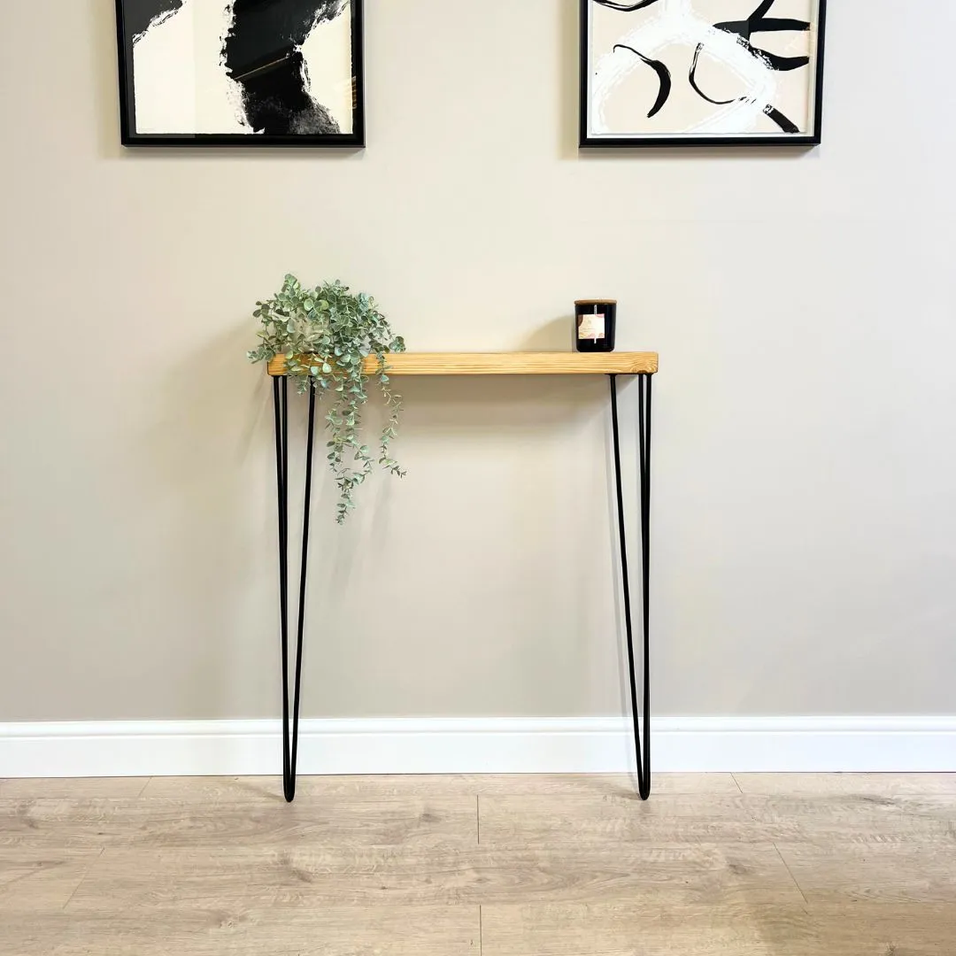 Rustic Wooden Radiator Shelf & Console Table handcrafted in the UK