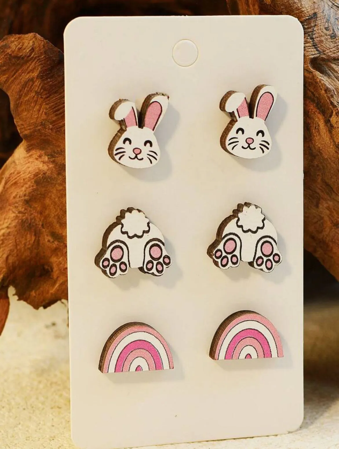 Set of 3 Easter Stud Earrings