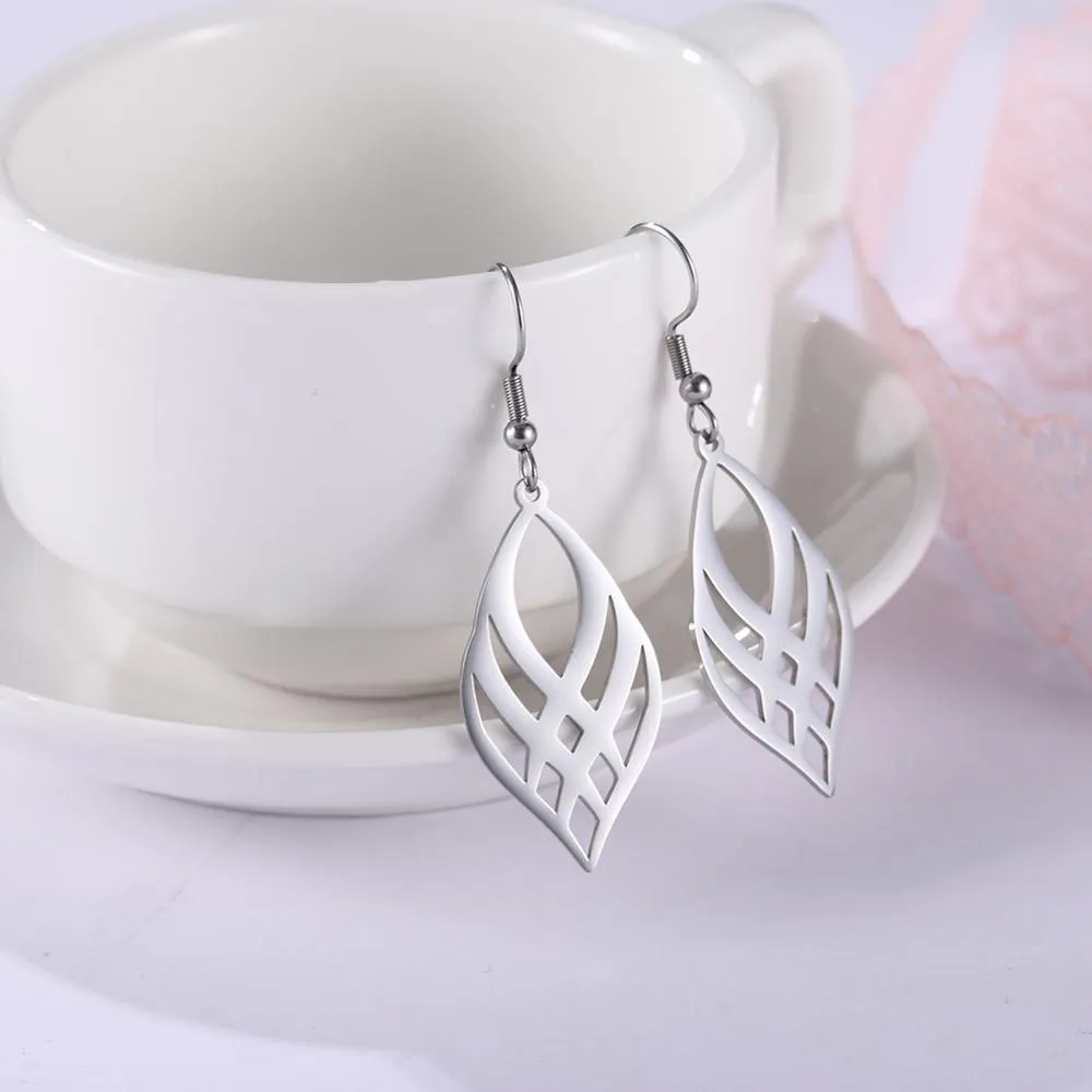 Stainless Steel Geometric Drop Earrings